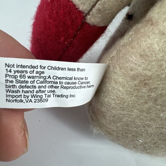 Primitive Mouse Winter Candy Cane Christmas Fabric Cloth 9.75"Tx6"Wx4"D Weighted - Picture 7 of 10